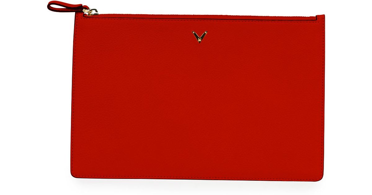 red pouch bag