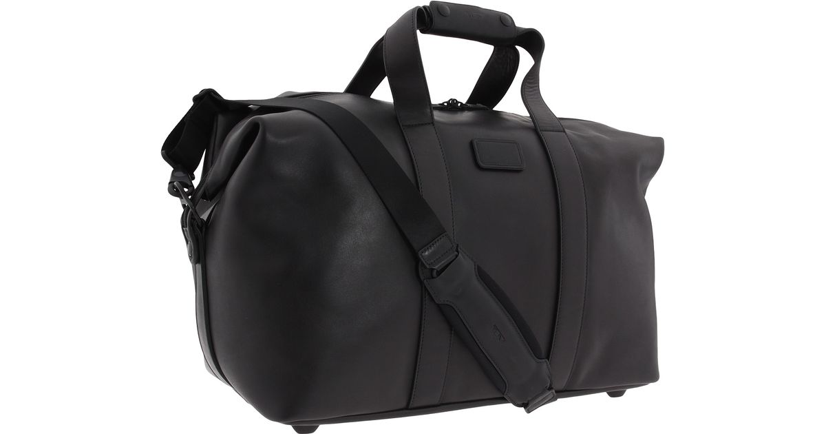 leather travel satchel