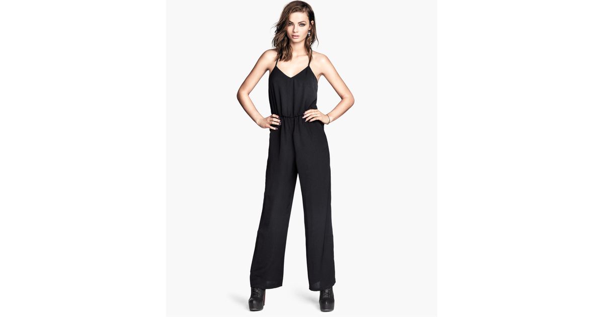 H&M Jumpsuit in Black - Lyst