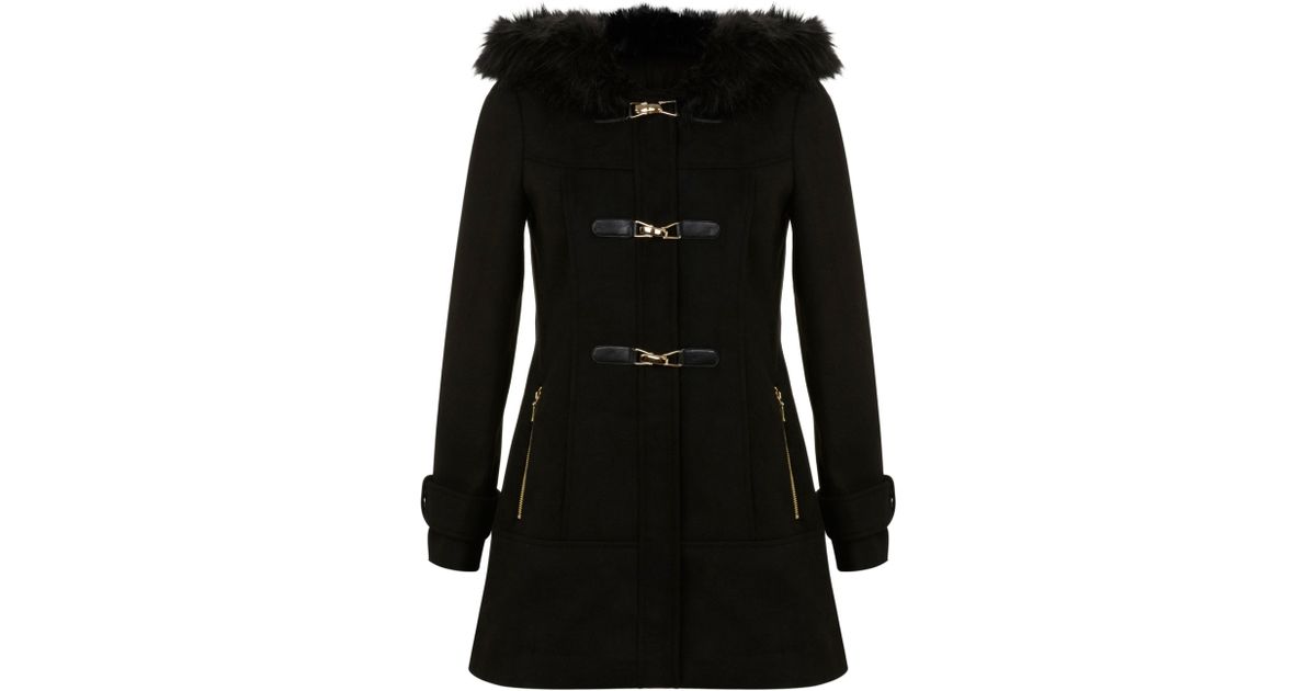 miss selfridge toggle coat