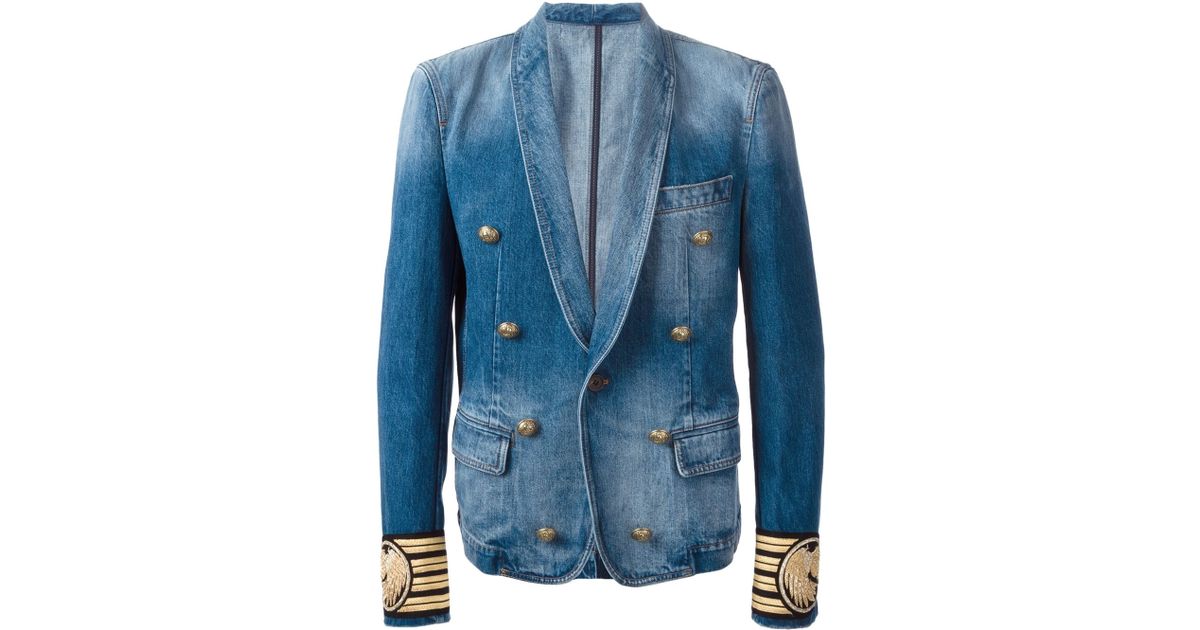 balmain men's blazer sale