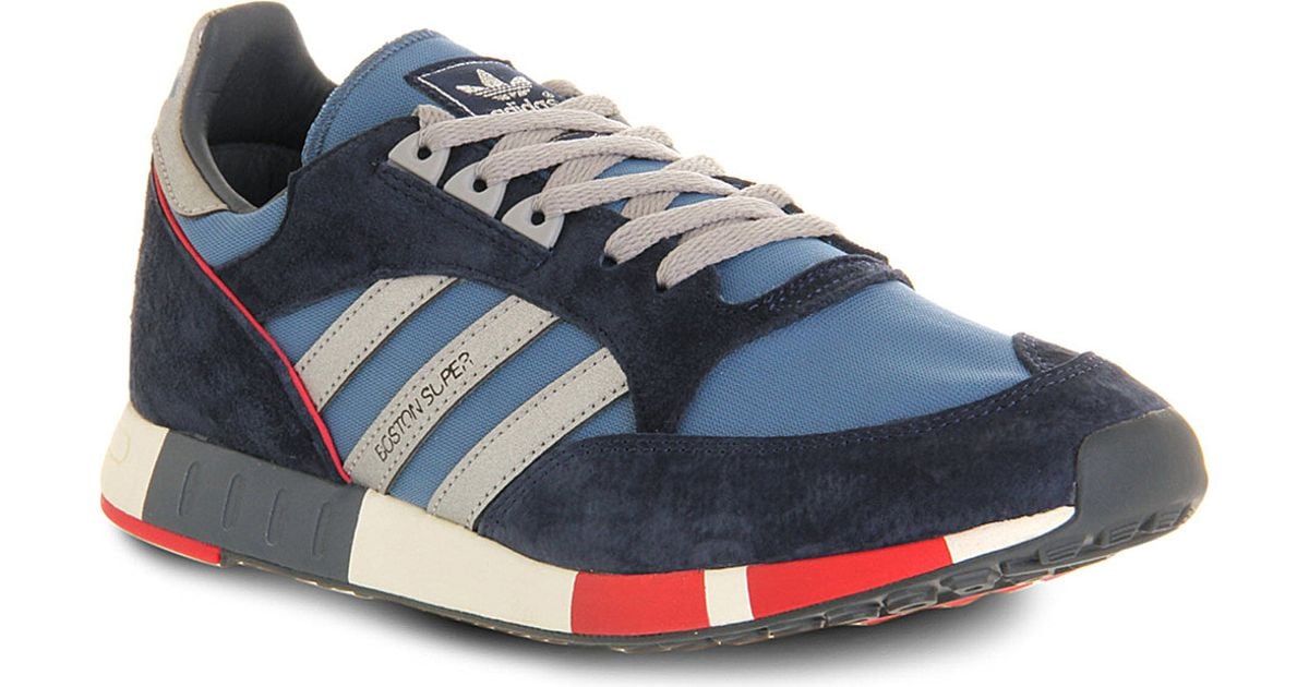 adidas Suede Boston Super Trainers - For Men in Blue for Men | Lyst UK