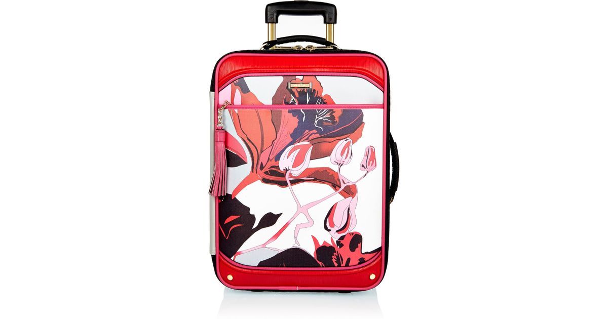 floral print suitcases