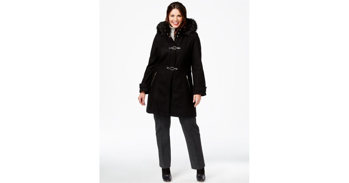 plus size duffle coat