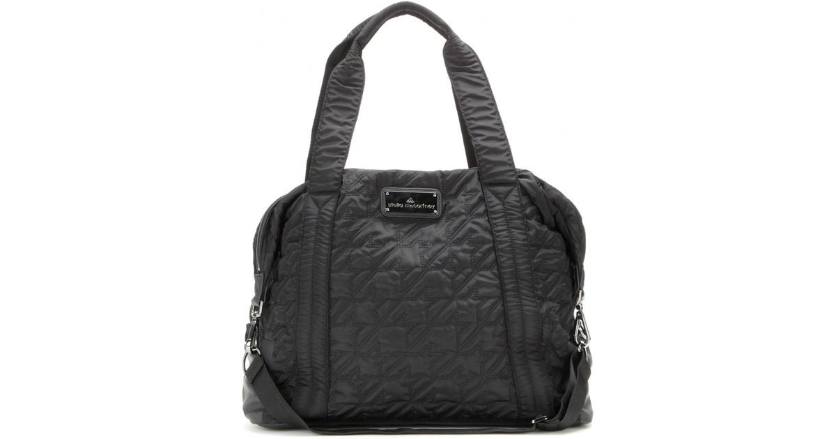 adidas By Stella McCartney Quilted Gym Bag in Black | Lyst