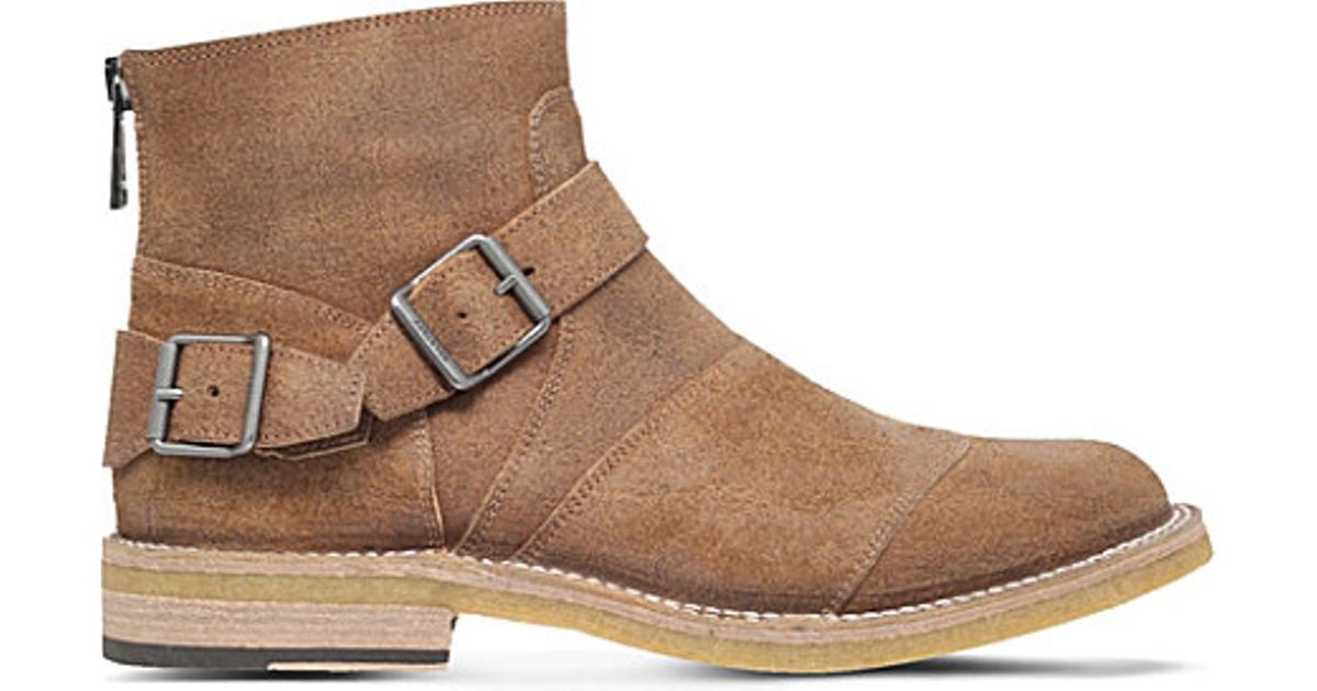 belstaff suede boots