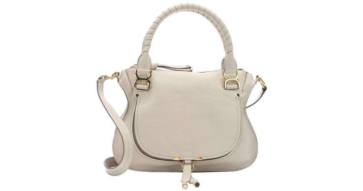 see by chloe wallets - Chlo Abstract White Calfskin \u0026#39;marcie Nude\u0026#39; Medium Convertible ...