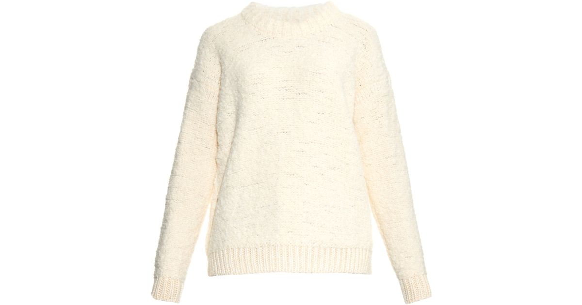 boucle knit cardigan