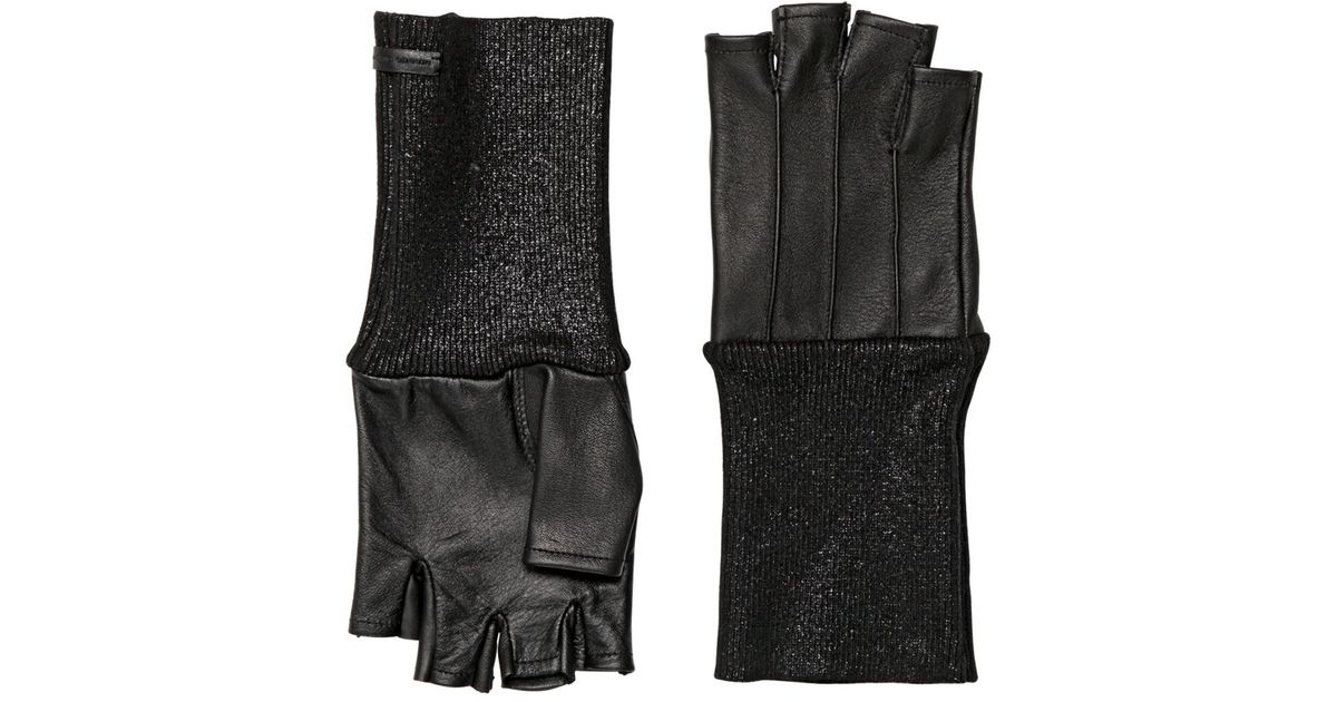 diesel fingerless gloves