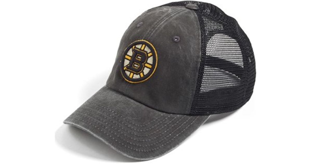 boston bruins trucker hat