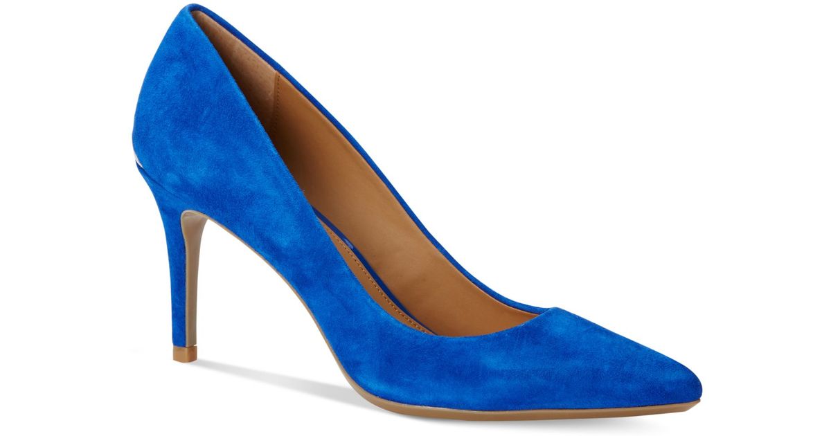 calvin klein blue heels