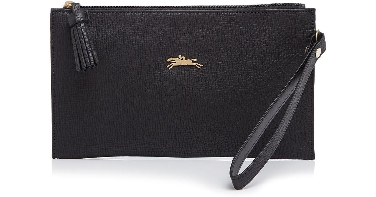 Longchamp Penelope Wristlet in Black - Lyst