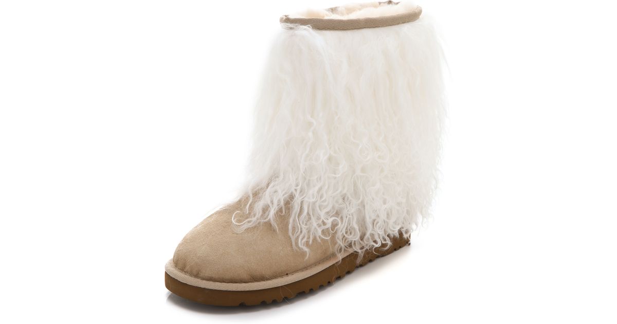 sheepskin cuff ugg boots black