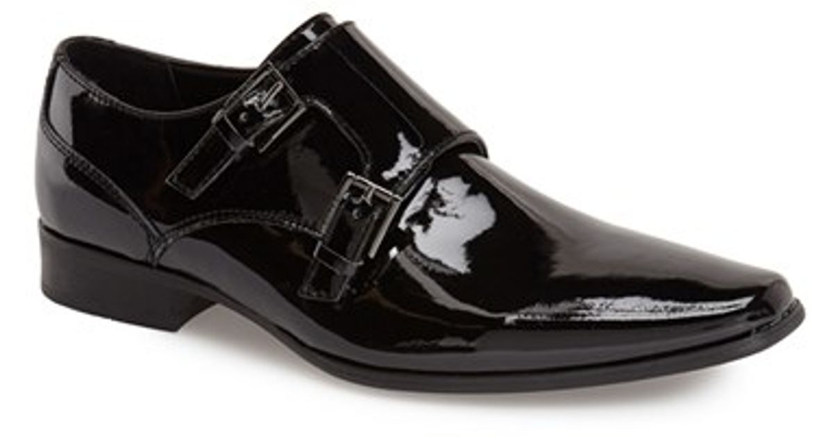 calvin klein black patent shoes