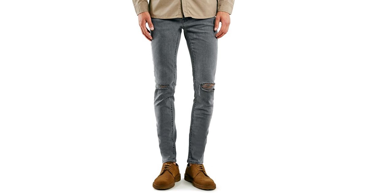 topman grey skinny jeans