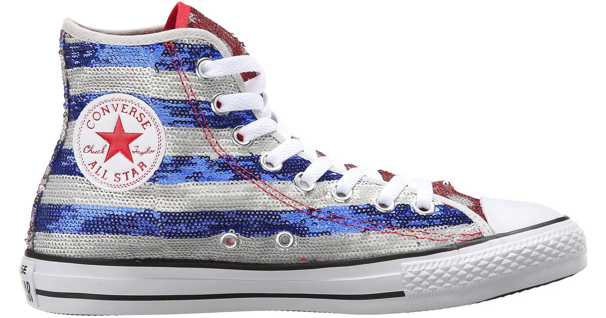 sequin blue converse