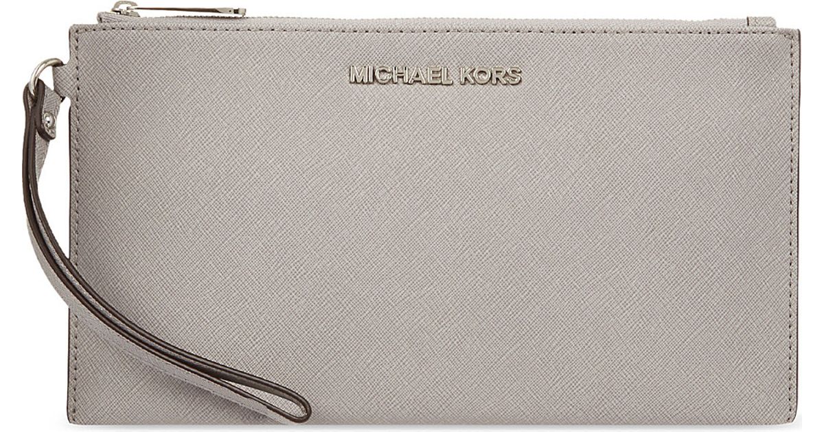 michael kors grey clutch bag