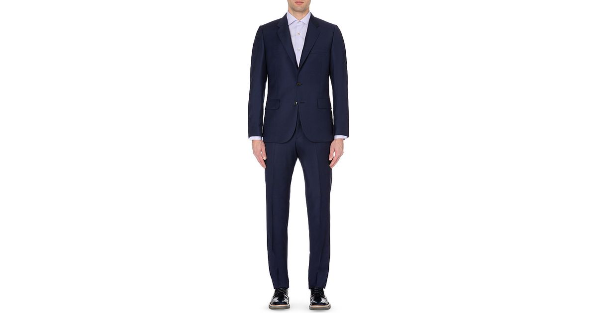 Paul Smith Mayfair-fit Wool Suit in /n/a/v/y/ (Blue) for Men | Lyst Canada