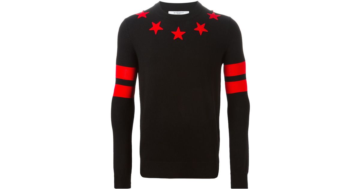 givenchy sweater red and black