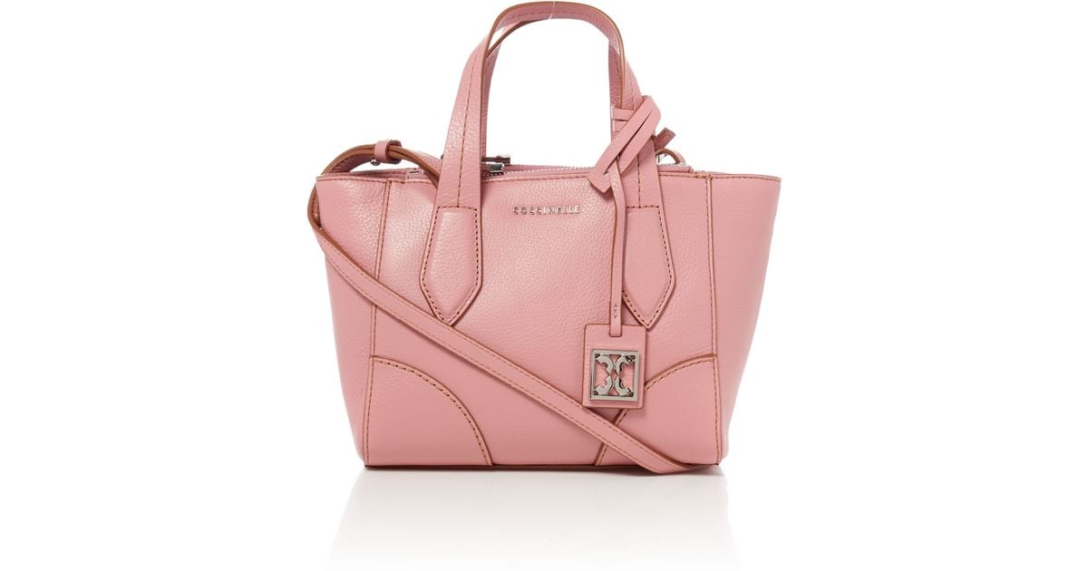 Coccinelle Light Pink Mini Tote Bag in Pink (Light%20Pink) | Lyst