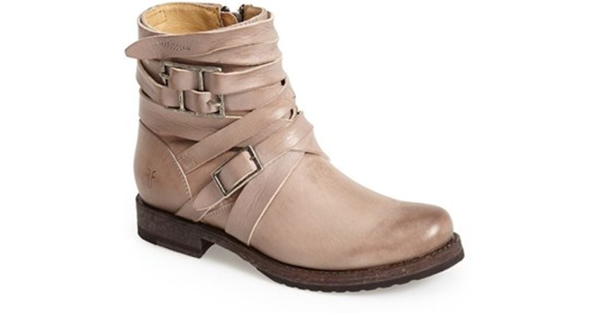 frye strappy boots