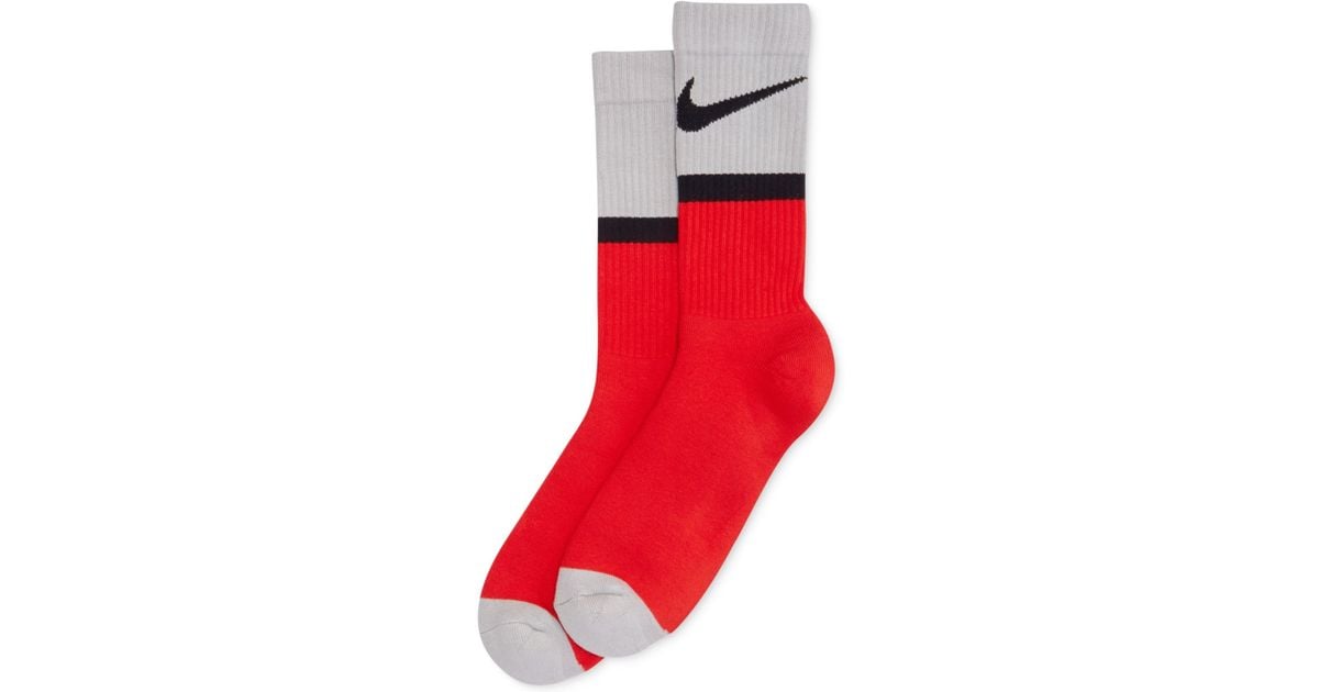 Nike Classic Swoosh Crew Socks in Red for Men - Lyst