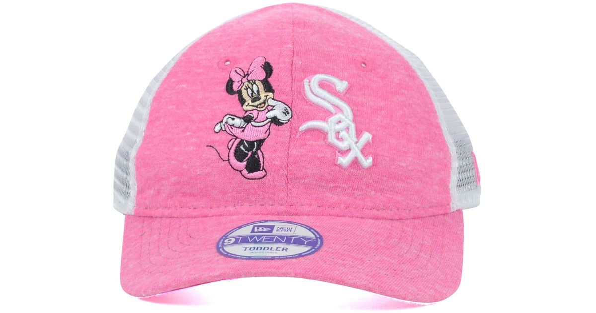 pink white sox hat