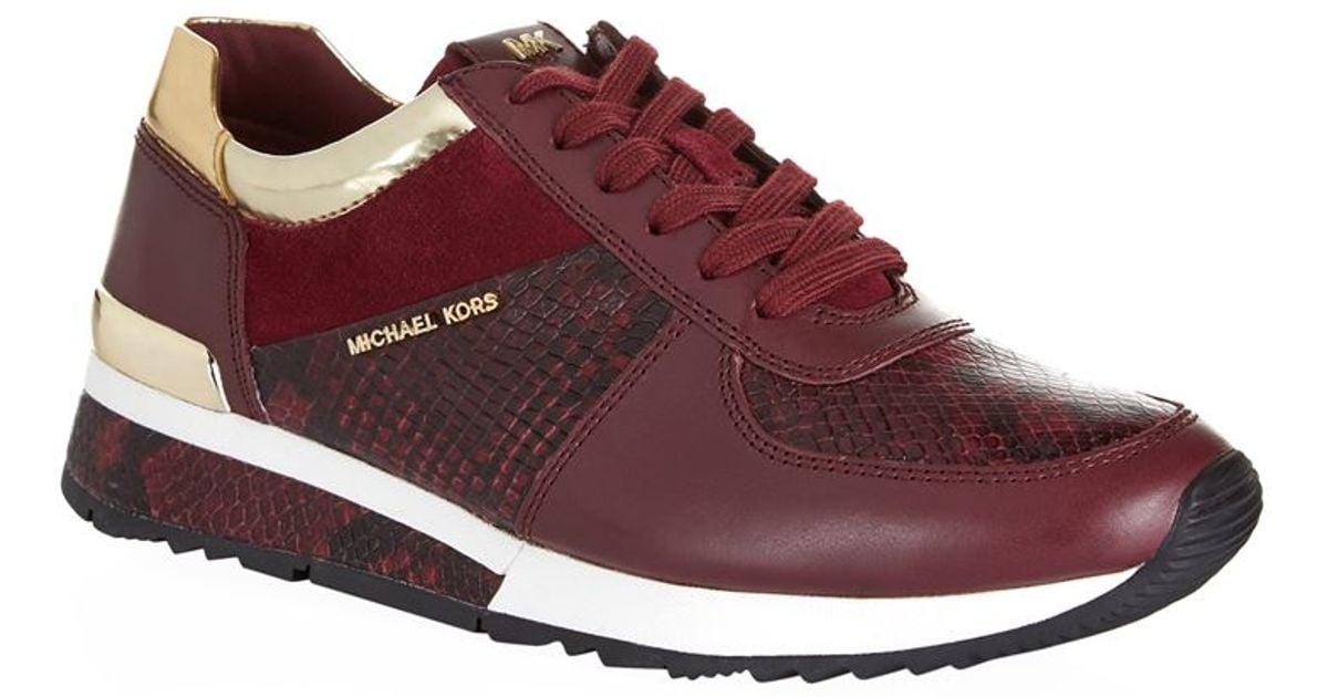michael kors red trainers