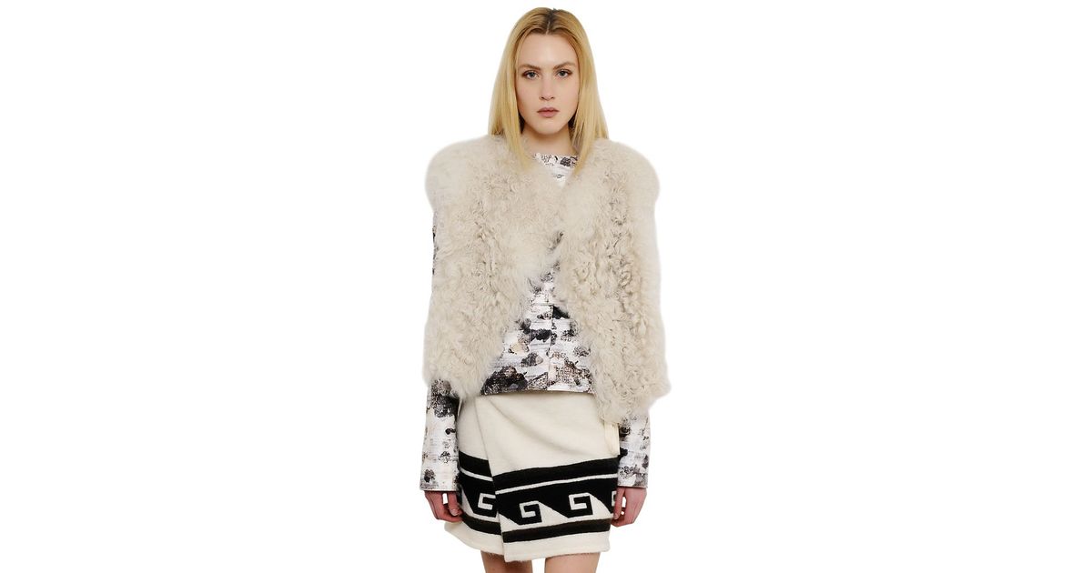 isabel marant shearling vest