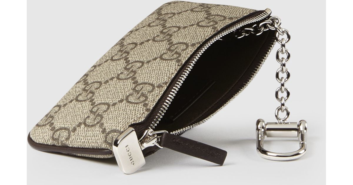 gucci supreme key pouch