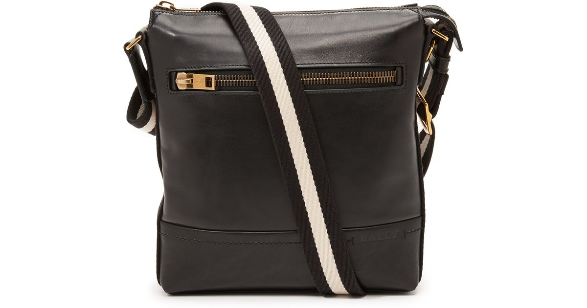 Bally Black Trezzini Sling Bag For Men