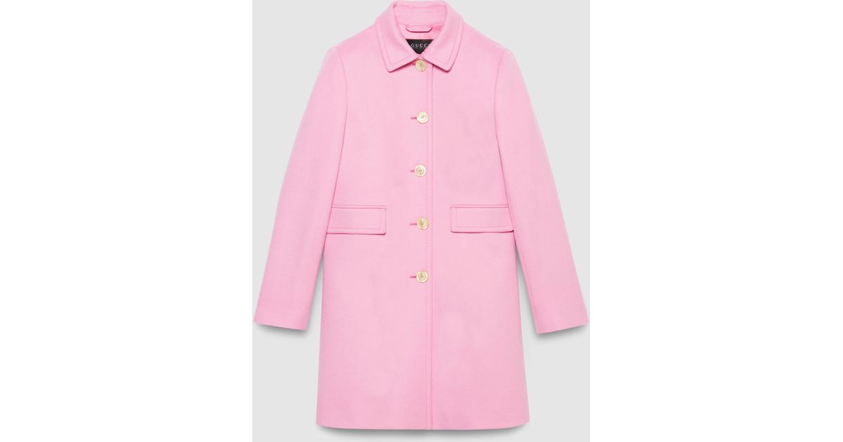 gucci single breasted wool coat