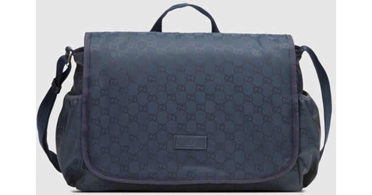 gucci diaper bag blue