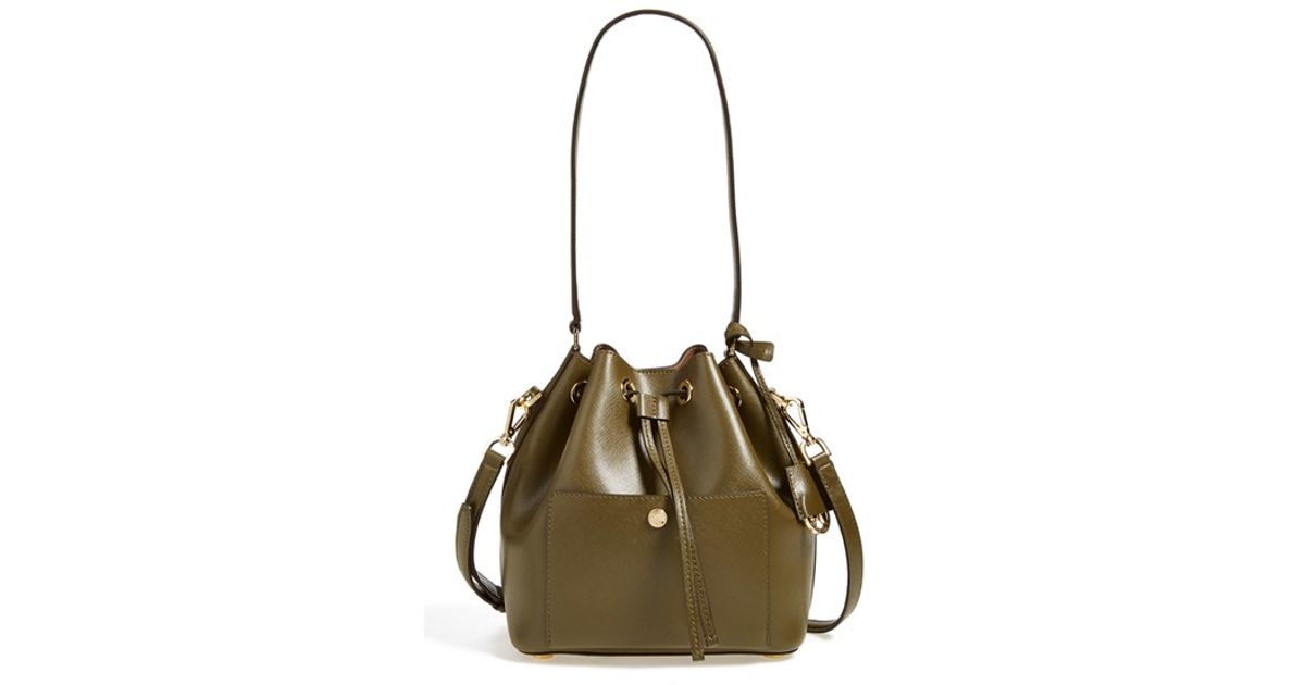 olive green bucket bag