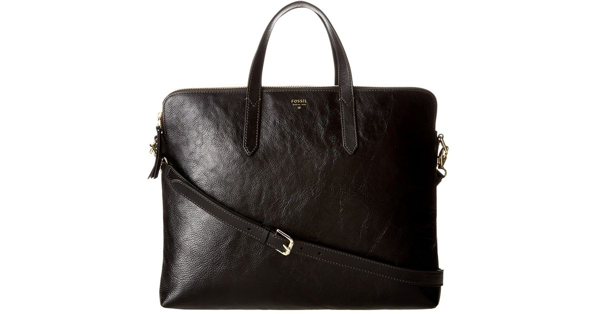 Fossil Black Sydney Laptop Bag Fossil Black Sydney Laptop Bag
