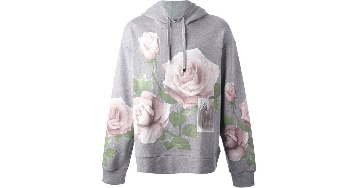 grey rose hoodie