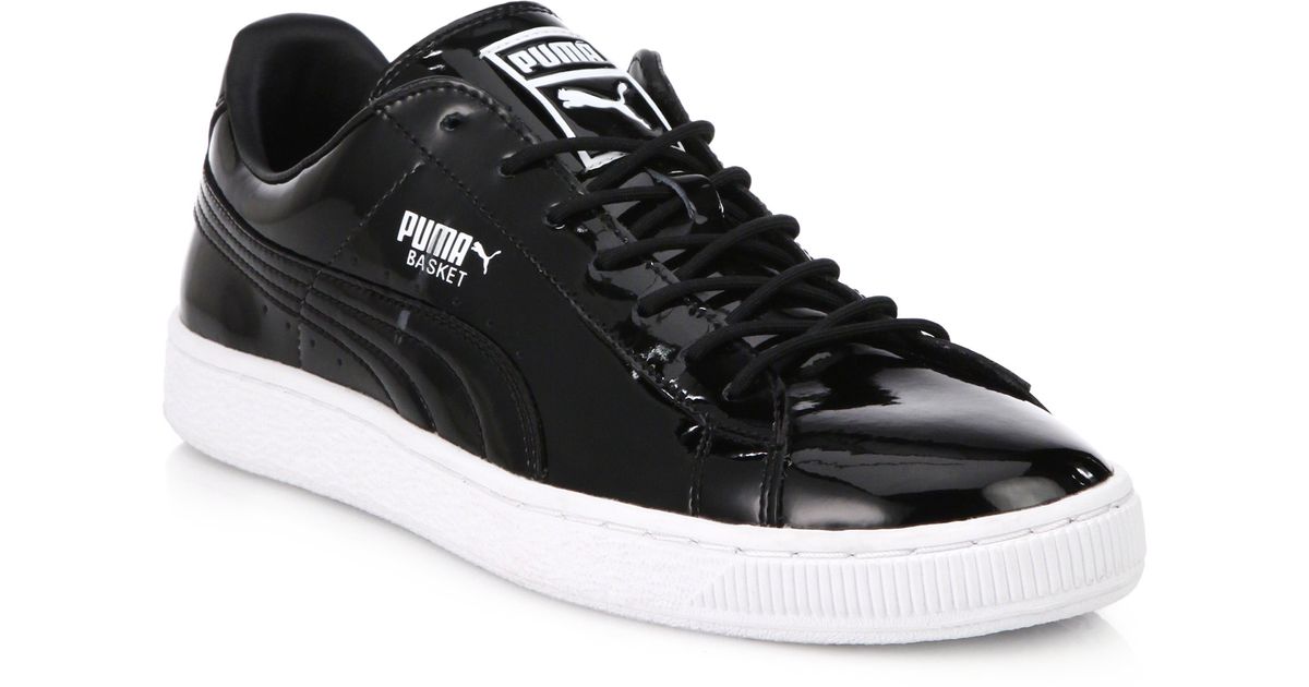PUMA Basket Patent Leather Sneakers in 