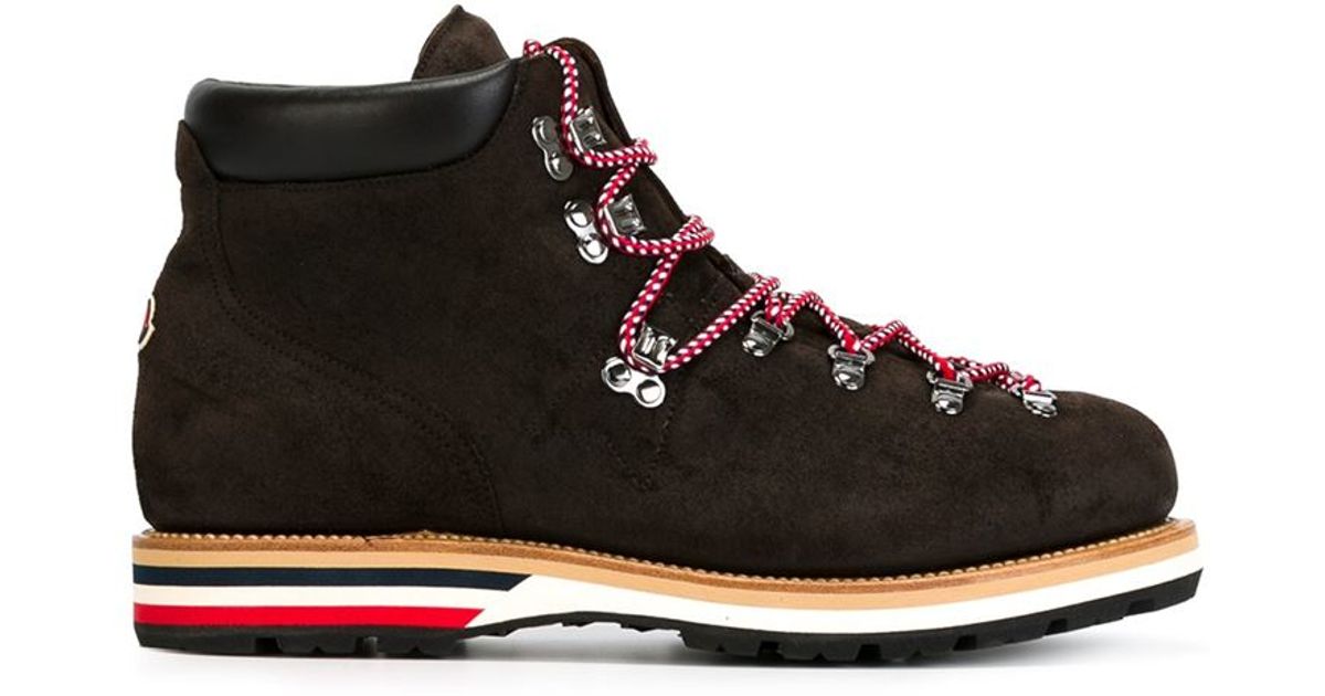 Moncler 'Peak' Hiking Boots in Brown 
