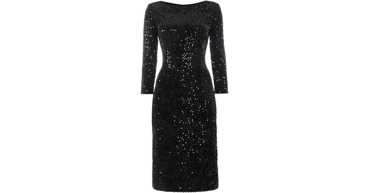 eliza j sequin wrap front long sleeve gown
