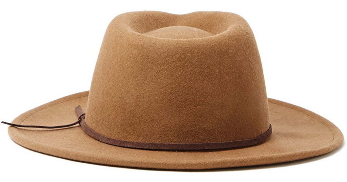 camel wide brim hat