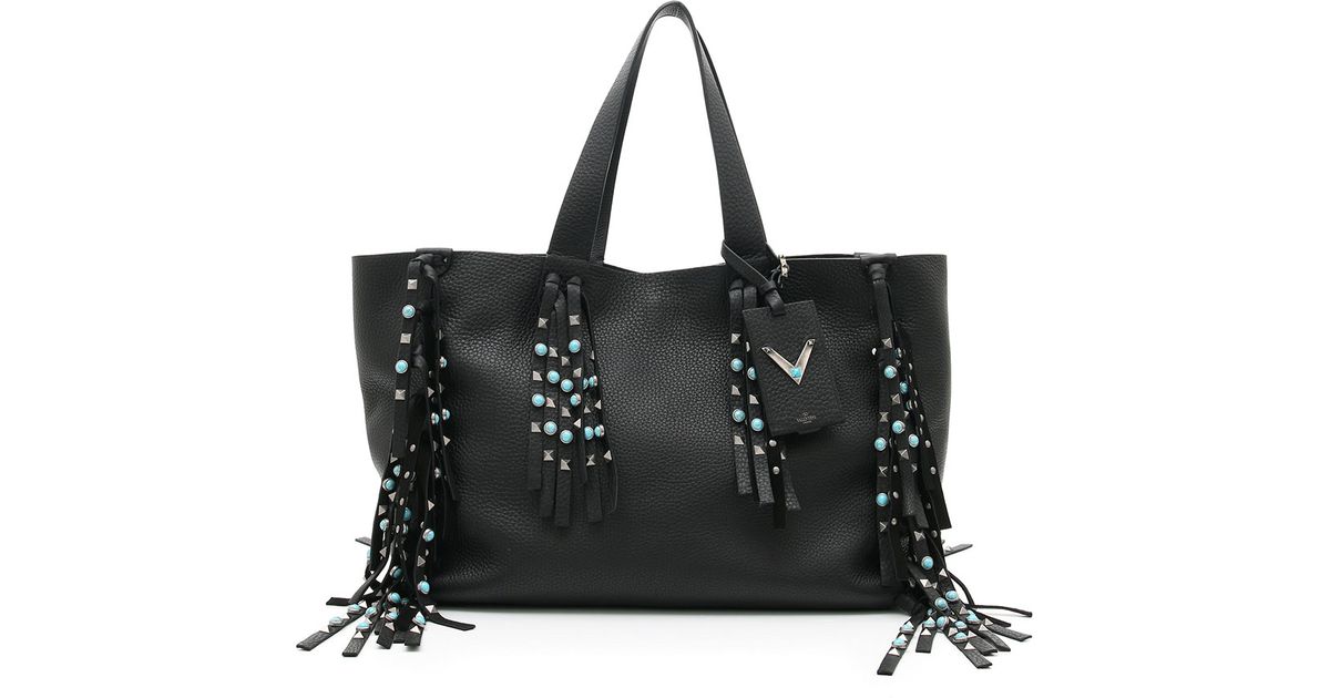 valentino fringe tote