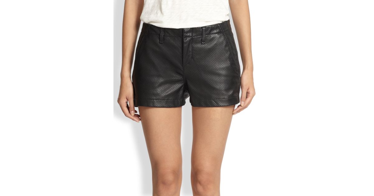 rag and bone leather shorts