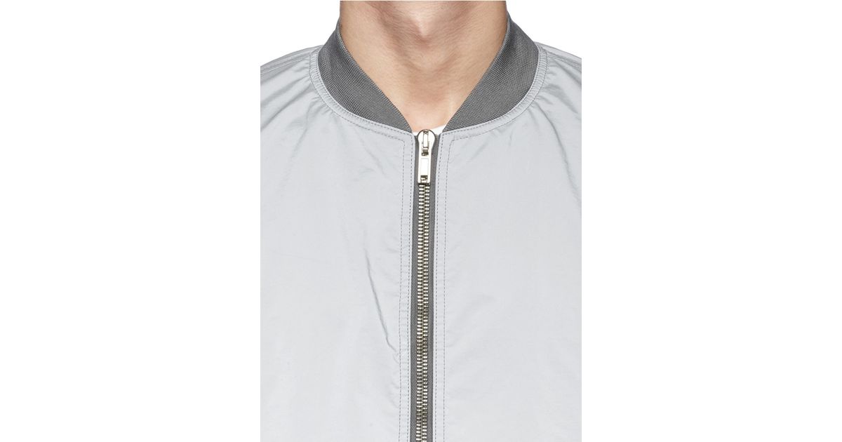 Rick Owens DRKSHDW Reflective Glass Fibre Bomber Jacket in Grey (Gray) for  Men - Lyst