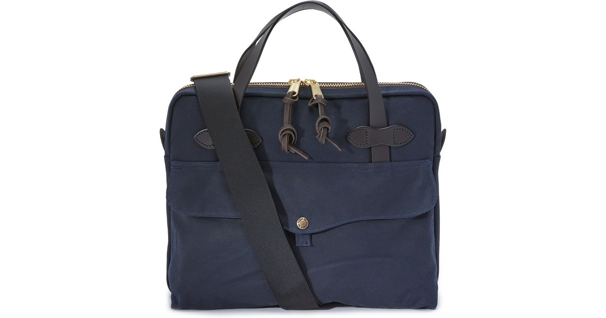 filson briefcase navy