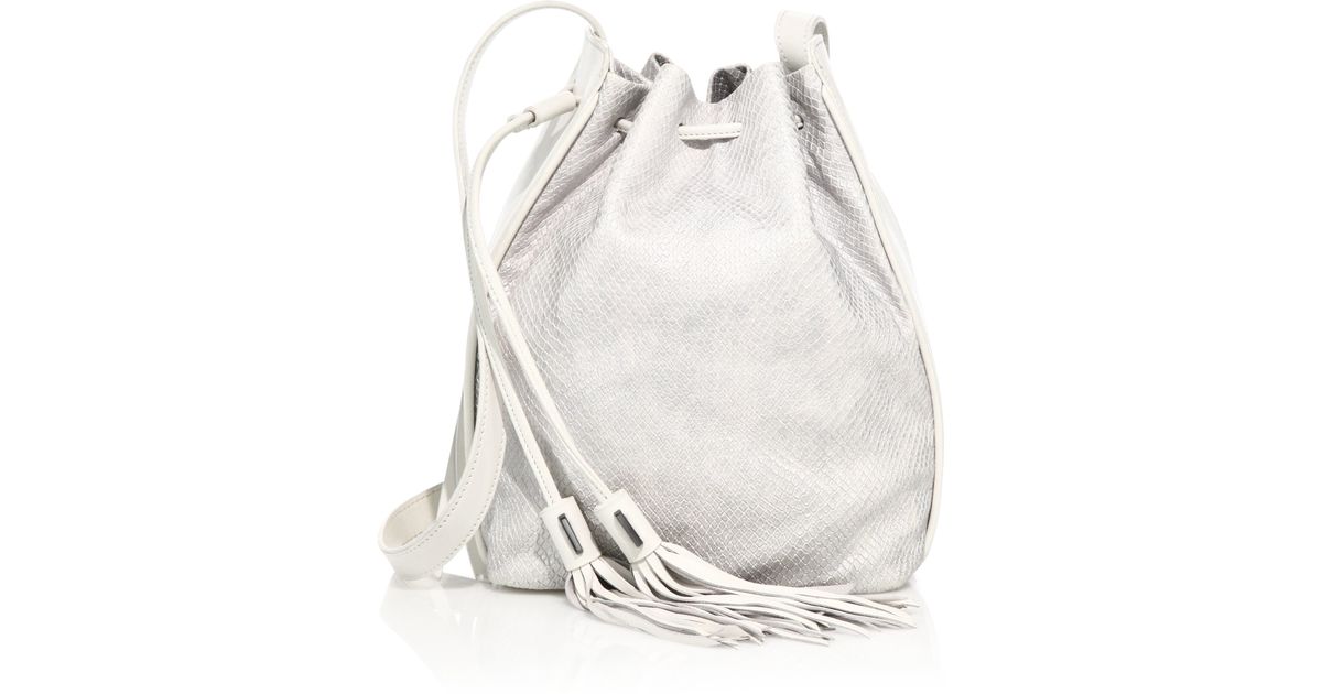 haven leather bucket bag