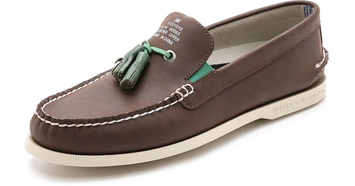 boat shoes with tassels