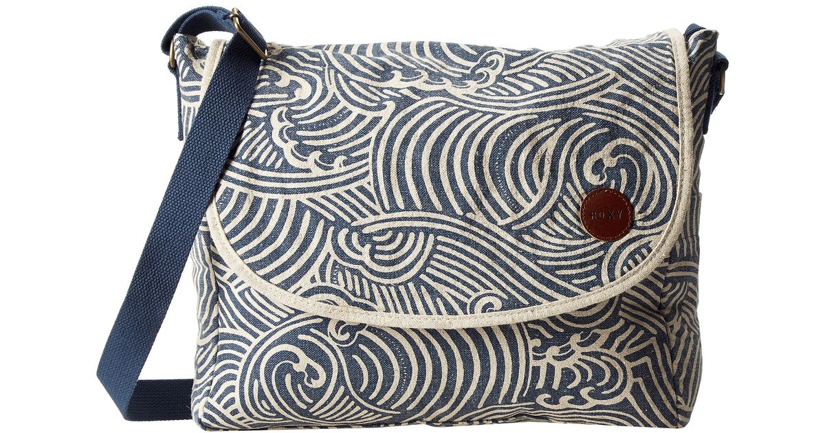 Lyst Roxy Champ Messenger Bag In Blue
