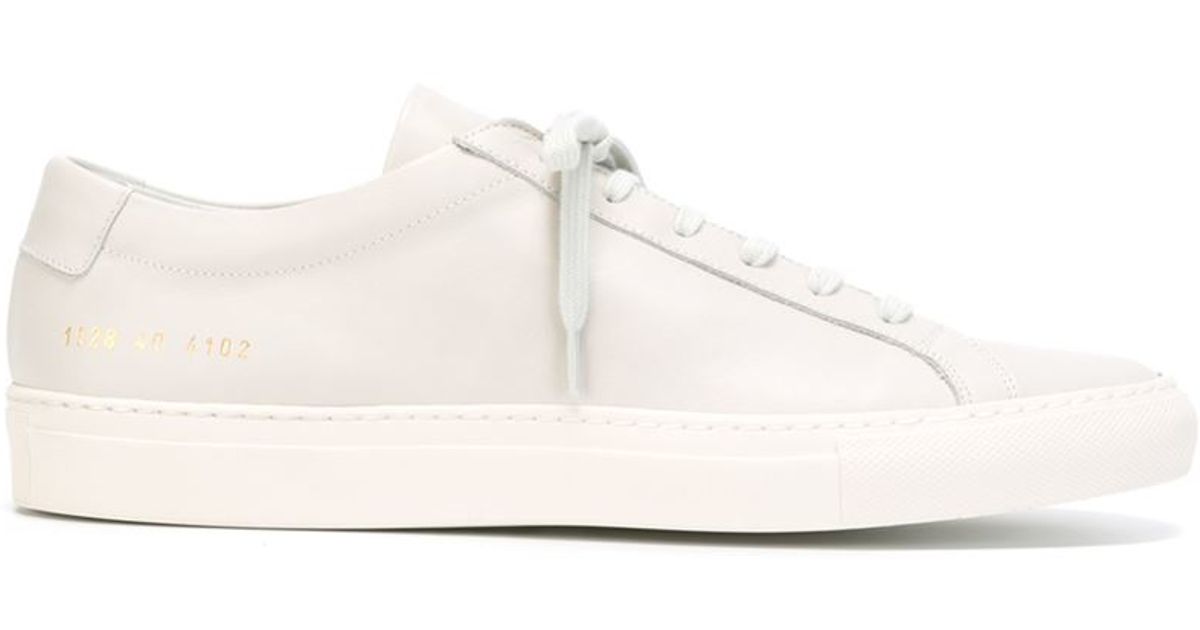 Common Projects White Tournament Super Low Sneakers Common Projects