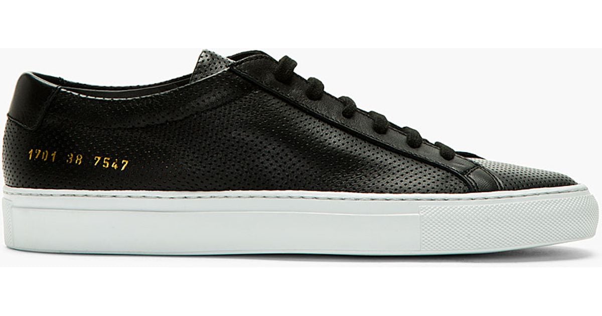 Common Projects Black Perforated 