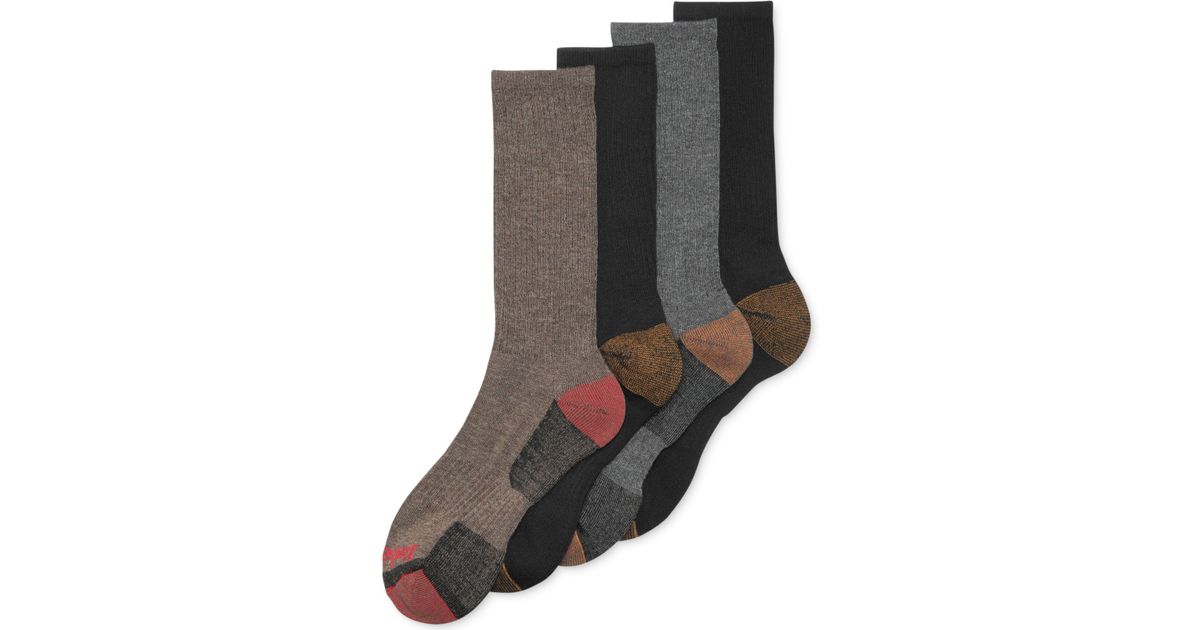 Timberland Men's Comfort Crew Socks 4-pack in Gray for Men - Lyst